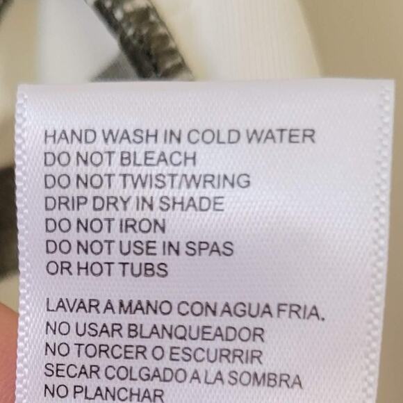 Michael Kors Ring Shirred Bandeau Tankini Top - Size Small - Picture 7 of 8